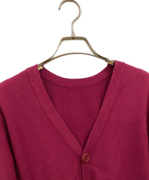 HERMES（エルメス）HERMES (エルメス) ゴルチエ期 コットンシルク ボタンニット ピンク サイズ:38の古着・服飾アイテム