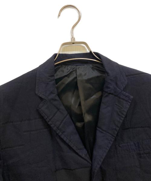 COMME des GARCONS HOMME（コムデギャルソン オム）COMME des GARCONS HOMME (コムデギャルソン オム) パッチワーク 後染め 3B パネルテーラードジャケット ネイビー サイズ:XSの古着・服飾アイテム