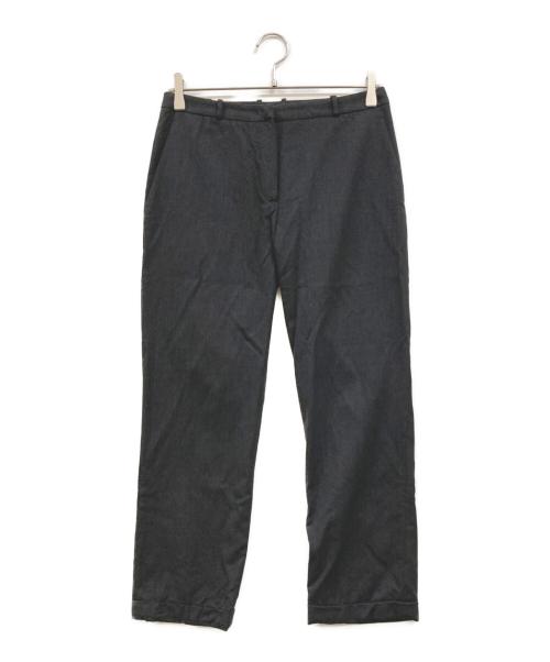 JIL SANDER（ジルサンダー）JIL SANDER (ジルサンダー) ウールブレンド ダブルスラックス グレー サイズ:34の古着・服飾アイテム