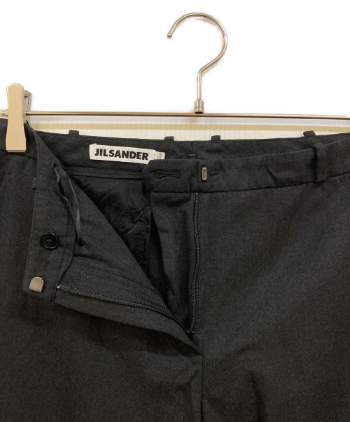JIL SANDER（ジルサンダー）JIL SANDER (ジルサンダー) ウールブレンド ダブルスラックス グレー サイズ:34の古着・服飾アイテム