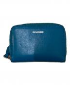 JIL SANDERジルサンダー）の古着「ZIP AROUND WALLET SM」｜ブルー