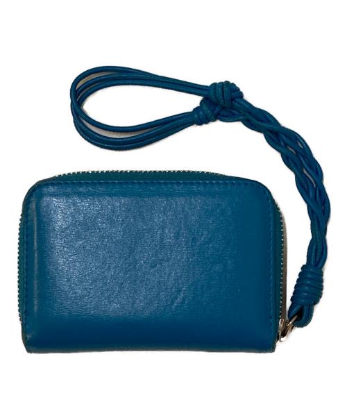 JIL SANDER（ジルサンダー）JIL SANDER (ジルサンダー) ZIP AROUND WALLET SM ブルーの古着・服飾アイテム