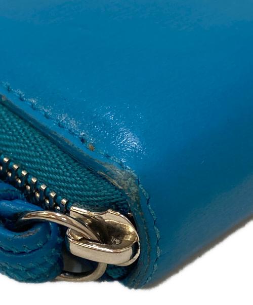 JIL SANDER（ジルサンダー）JIL SANDER (ジルサンダー) ZIP AROUND WALLET SM ブルーの古着・服飾アイテム