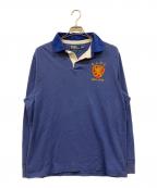 POLO RALPH LAURENポロ・ラルフローレン）の古着「90's ナンバリング フットボールゲームシャツ」｜ブルー