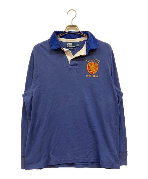 POLO RALPH LAUREN（ポロ・ラルフローレン）POLO RALPH LAUREN (ポロ・ラルフローレン) 90's ナンバリング フットボールゲームシャツ ブルー サイズ:XLの古着・服飾アイテム