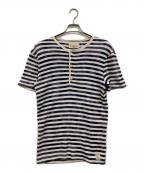 Denim & Supply Ralph Laurenデニム＆サプライ ラルフローレン）の古着「border henley tee」｜ブルー×ホワイト