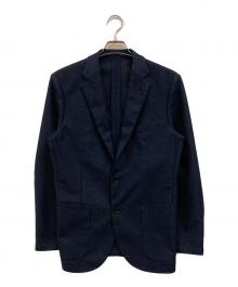 MACKINTOSH PHILOSOPHY（マッキントッシュ フィロソフィー）の古着「テーラードジャージー ジャケット ウール混カラミ織り」｜ネイビー