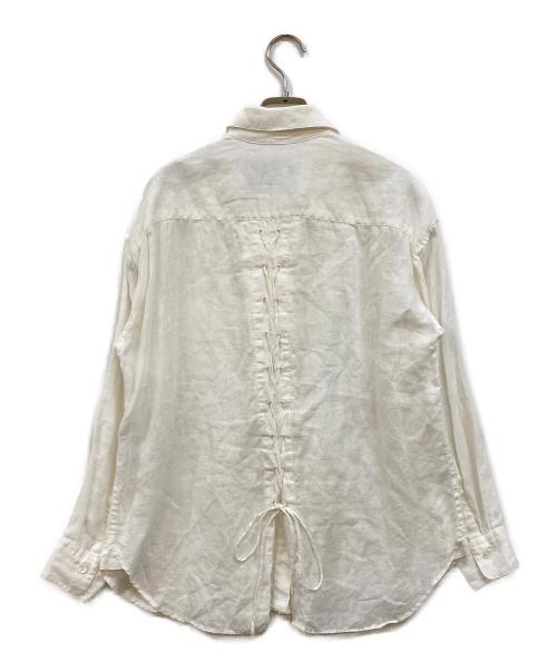 ticca（ティッカ）ticca (ティッカ) バックレースアップシャツ ホワイト サイズ:Fの古着・服飾アイテム