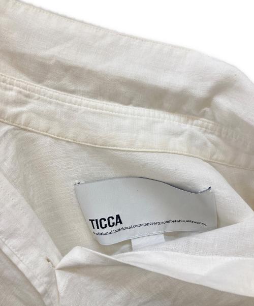 ticca（ティッカ）ticca (ティッカ) バックレースアップシャツ ホワイト サイズ:Fの古着・服飾アイテム