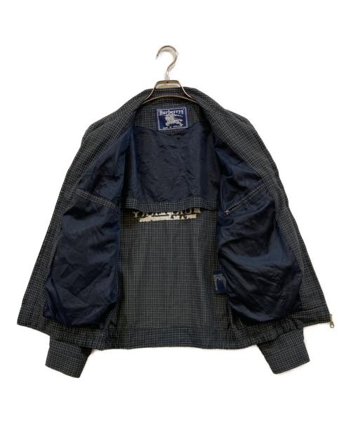 Burberry's（バーバリーズ）Burberry's (バーバリーズ) ホース刺繍 チェック柄スイングトップ グレー サイズ:- (実寸参照)の古着・服飾アイテム