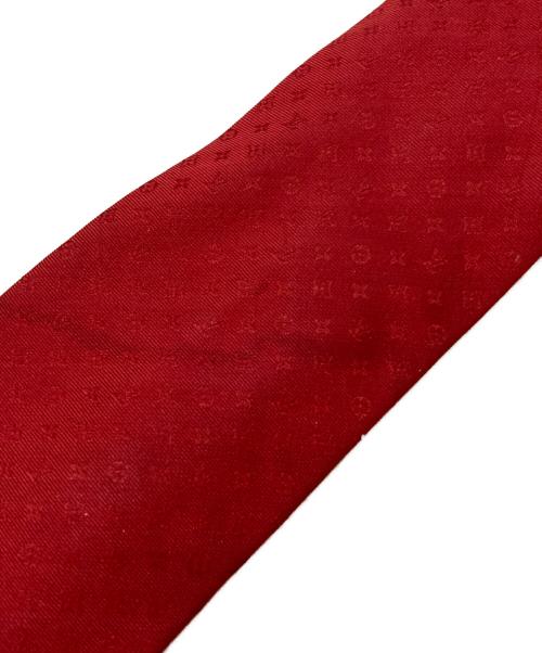 LOUIS VUITTON（ルイ ヴィトン）LOUIS VUITTON (ルイ ヴィトン) ネクタイ・ネオ モノグラミッシム 8CM レッド サイズ:-の古着・服飾アイテム