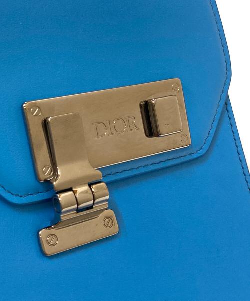 Dior（ディオール）DIOR (ディオール) ロックバーティカルポーチ ブルーの古着・服飾アイテム