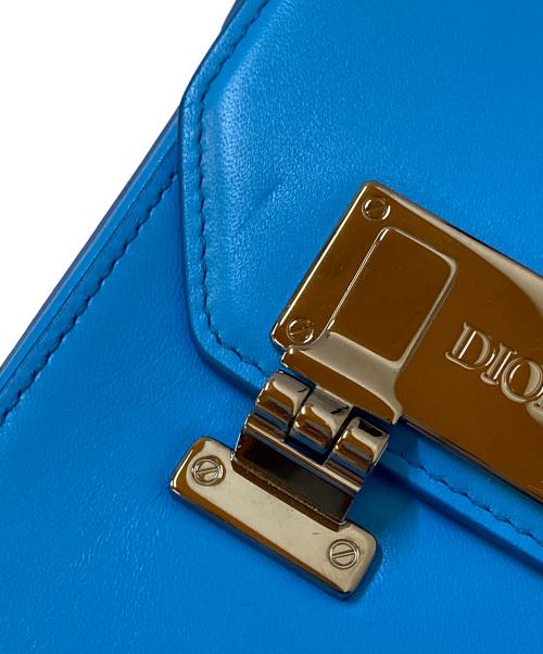 Dior（ディオール）DIOR (ディオール) ロックバーティカルポーチ ブルーの古着・服飾アイテム