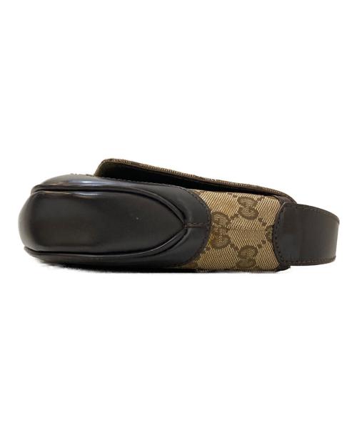 GUCCI（グッチ）GUCCI (グッチ) GGキャンバスジャッキーワンショルダーバッグ ブラウンの古着・服飾アイテム