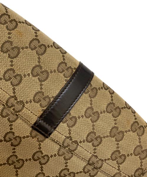 GUCCI（グッチ）GUCCI (グッチ) GGキャンバスジャッキーワンショルダーバッグ ブラウンの古着・服飾アイテム