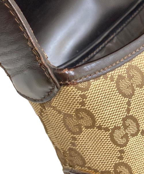 GUCCI（グッチ）GUCCI (グッチ) GGキャンバスジャッキーワンショルダーバッグ ブラウンの古着・服飾アイテム
