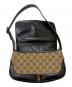 中古・古着 GUCCI (グッチ) GGキャンバスジャッキーワンショルダーバッグ ブラウン：80000円
