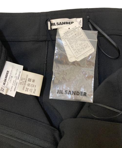 JIL SANDER（ジルサンダー）JIL SANDER (ジルサンダー) 裾ジップスラックス ブラック サイズ:32の古着・服飾アイテム