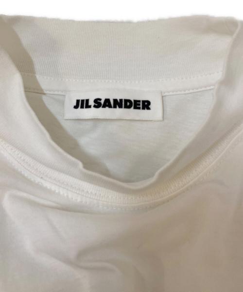 JIL SANDER（ジルサンダー）JIL SANDER (ジルサンダー) ボトルネックカットソー ホワイト サイズ:Ｍの古着・服飾アイテム
