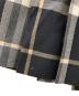 中古・古着 BURBERRY BLUE LABEL (バーバリー ブルー レーベル) ベルト付ラップミニスカート グレー×ブラック サイズ:38：18000円