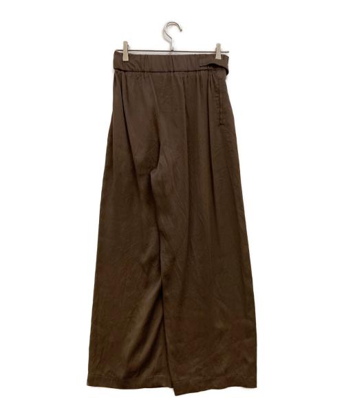 ISSEY MIYAKE（イッセイミヤケ）ISSEY MIYAKE (イッセイミヤケ) ベルテッドパンツ ブラウン サイズ:2の古着・服飾アイテム