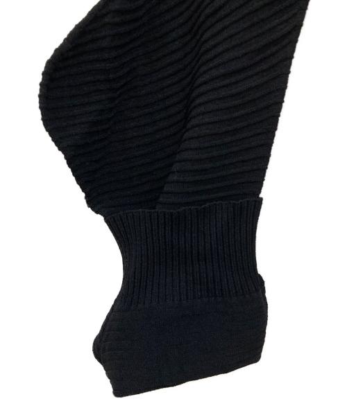 ISSEY MIYAKE（イッセイミヤケ）ISSEY MIYAKE (イッセイミヤケ) CONCRETION TOP ニット カットソー ブラック サイズ:2の古着・服飾アイテム