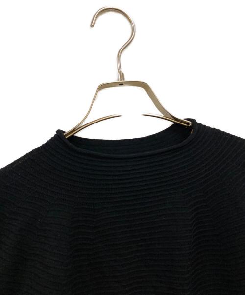 ISSEY MIYAKE（イッセイミヤケ）ISSEY MIYAKE (イッセイミヤケ) CONCRETION TOP ニット カットソー ブラック サイズ:2の古着・服飾アイテム