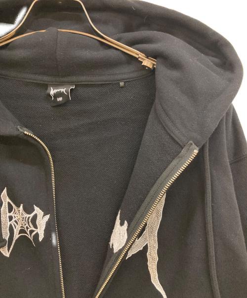 Noremid（ノーリミッド）Noremid (ノーリミッド) ジップパーカー ブラック サイズ:Ｌの古着・服飾アイテム