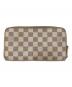 LOUIS VUITTON（ルイ ヴィトン）の古着「ダミエ ジッピー オーガナイザー 長財布」｜ホワイト