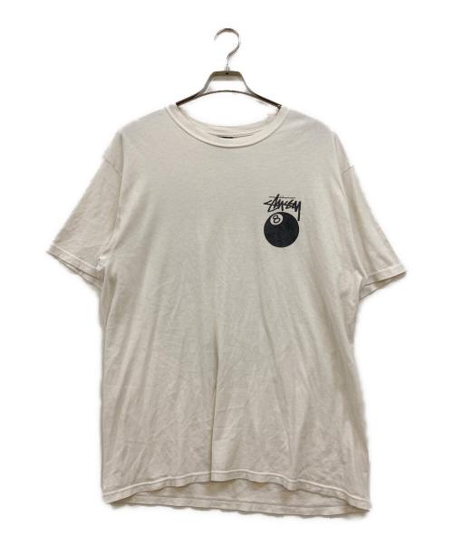 stussy（ステューシー）stussy (ステューシー) 8 Ball Tee ホワイト サイズ:Ｌの古着・服飾アイテム