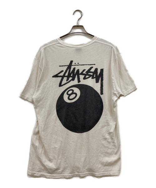 stussy（ステューシー）stussy (ステューシー) 8 Ball Tee ホワイト サイズ:Ｌの古着・服飾アイテム
