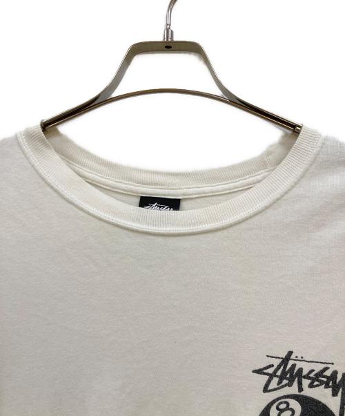stussy（ステューシー）stussy (ステューシー) 8 Ball Tee ホワイト サイズ:Ｌの古着・服飾アイテム