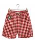 Vivienne Westwood HOME WEAR（ヴィヴィアンウエストウッド ホームウェア）の古着「ホームウェアチェックショートパンツ」｜レッド×ホワイト