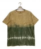 NIGEL CABOURNナイジェルケーボン）の古着「CHUSEN DYE/NEW BASIC T-SHIRT」｜ベージュ×カーキ