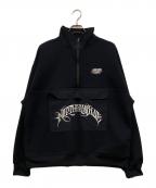 APHRODITEGANG BUDSPOOLアフロディーテギャングホールディングス）の古着「NORTHERN BLUE HALF ZIP TRACK JACKET」｜ブラック
