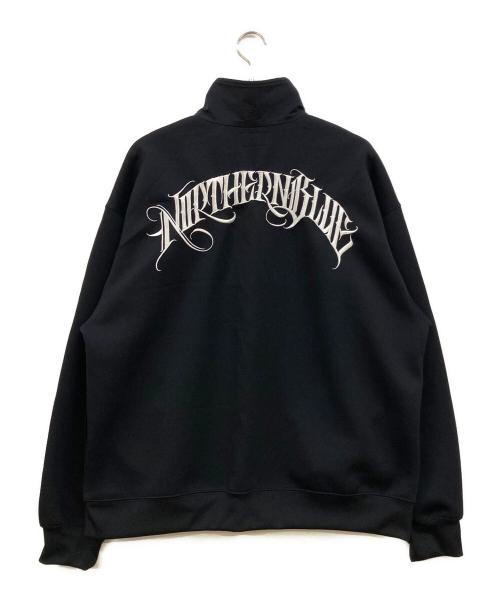 APHRODITEGANG BUDSPOOL（アフロディーテギャングホールディングス）APHRODITEGANG BUDSPOOL (アフロディーテギャングホールディングス) NORTHERN BLUE HALF ZIP TRACK JACKET ブラック サイズ:XXLの古着・服飾アイテム