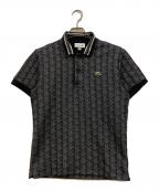 LACOSTEラコステ）の古着「モノグラムジャガードポロシャツ」｜グレー