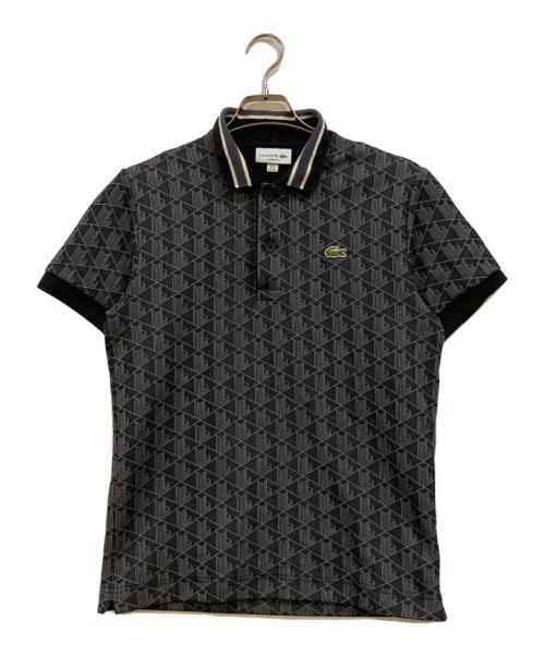 LACOSTE（ラコステ）LACOSTE (ラコステ) モノグラムジャガードポロシャツ グレー サイズ:XSの古着・服飾アイテム