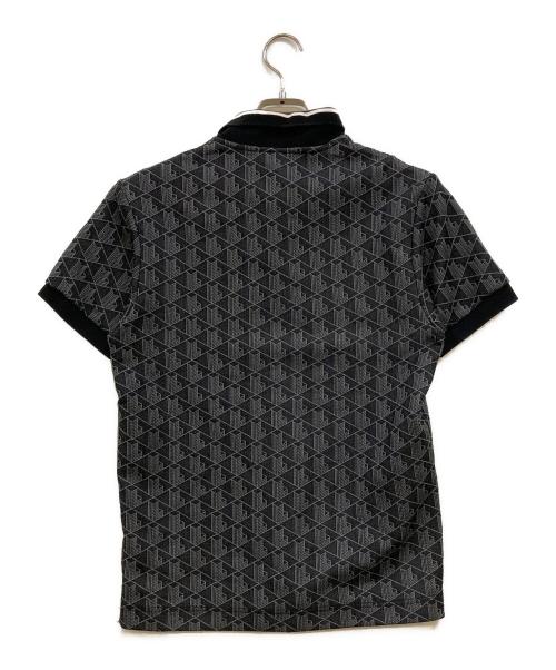 LACOSTE（ラコステ）LACOSTE (ラコステ) モノグラムジャガードポロシャツ グレー サイズ:XSの古着・服飾アイテム