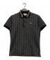 LACOSTE（ラコステ）の古着「モノグラムジャガードポロシャツ」｜グレー