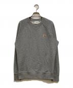 maison kitsuneメゾンキツネ）の古着「FOX HEAD PATCH CLASSIC SWEATSHIRT」｜グレー