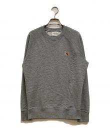 maison kitsune（メゾンキツネ）の古着「FOX HEAD PATCH CLASSIC SWEATSHIRT」｜グレー