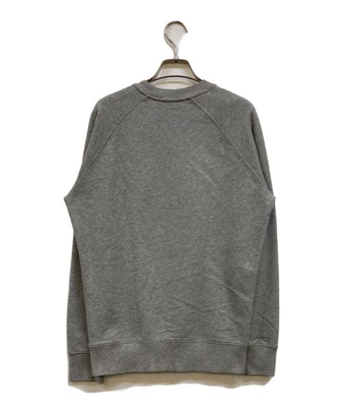 maison kitsune（メゾンキツネ）maison kitsune (メゾンキツネ) FOX HEAD PATCH CLASSIC SWEATSHIRT グレー サイズ:Sの古着・服飾アイテム