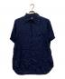 COMME des GARCONS SHIRT（コムデギャルソンシャツ）の古着「シルクライク S/Sステッチデザインシャツ」｜ネイビー