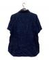 COMME des GARCONS SHIRT (コムデギャルソンシャツ) シルクライク S/Sステッチデザインシャツ ネイビー サイズ:S：15000円