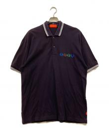 BEAMS×FRED PERRY（ビームス×フレッドペリー）の古着「4連ロゴポロシャツ」｜パープル