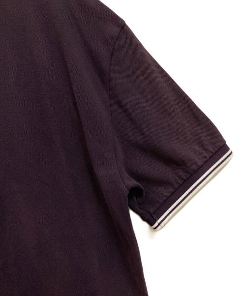 BEAMS（ビームス）BEAMS (ビームス) FRED PERRY (フレッドペリー) 4連ロゴポロシャツ パープル サイズ:Ｍの古着・服飾アイテム
