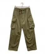 ORCIVALオーシバル）の古着「M-47Model ヘリンボーンカーゴパンツ」｜カーキ