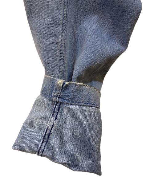French Wrok（フレンチ ワーク）French Wrok (フレンチ ワーク) コットンツイルワークジャケット ブルー サイズ:46の古着・服飾アイテム