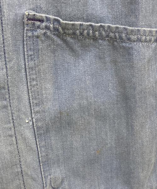 French Wrok（フレンチ ワーク）French Wrok (フレンチ ワーク) コットンツイルワークジャケット ブルー サイズ:46の古着・服飾アイテム